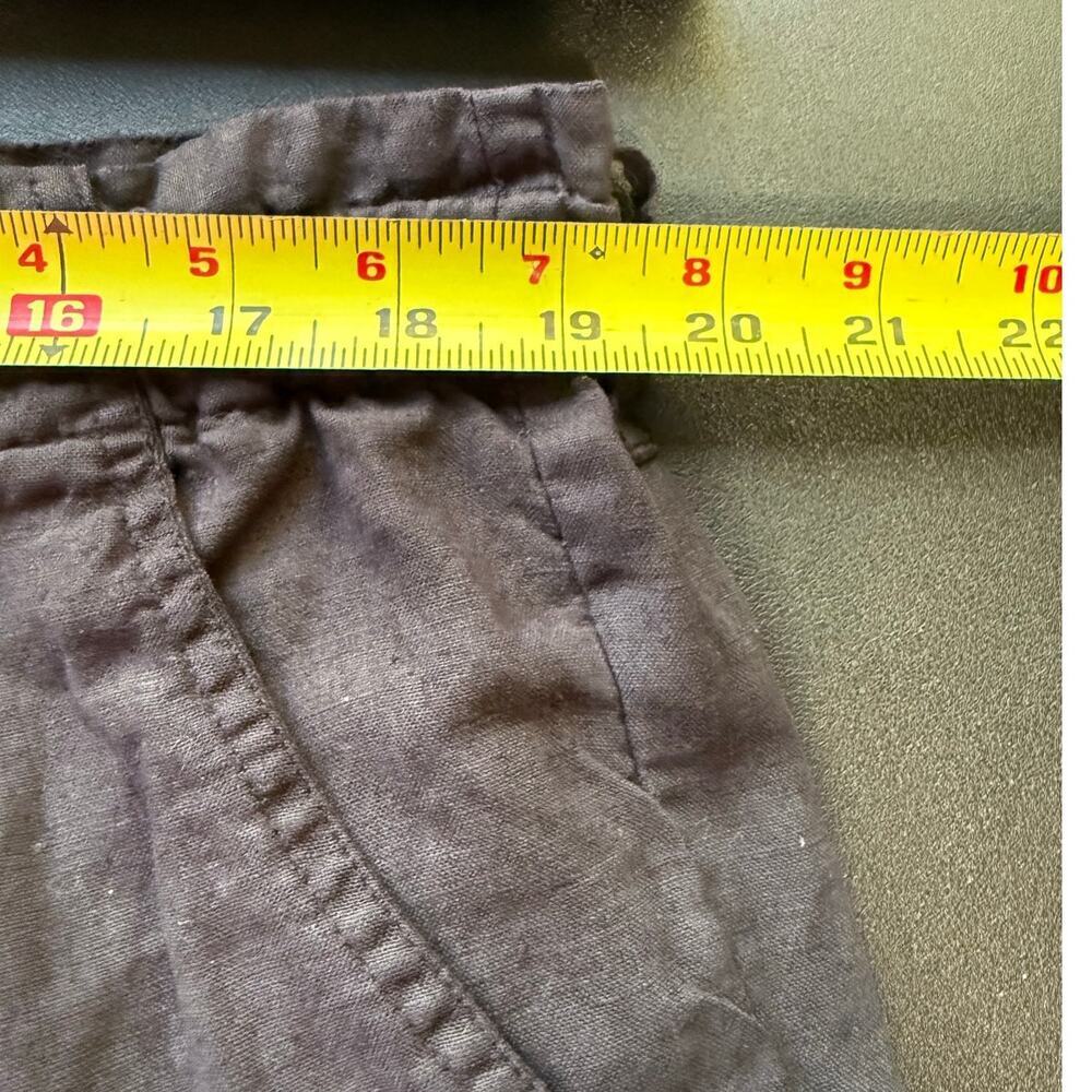 Johnny Was Linen Pleated Pant Trouser High Rise Relaxed Fit Black Size XL - Picture 11 of 12
